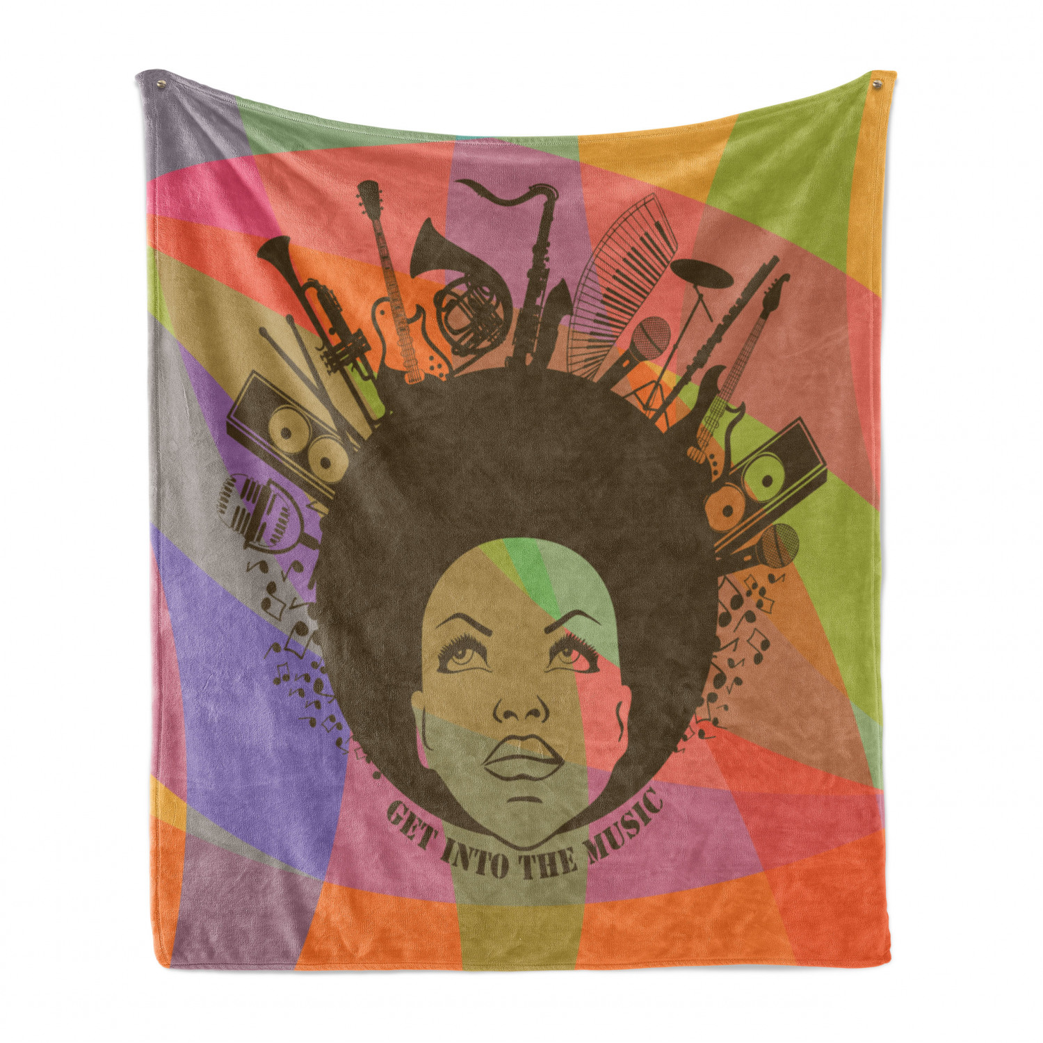 Illustration of American Young Woman Portrait with Musical Instruments Print Ambesonne Music Soft Flannel Fleece Throw Blanket 50 x 60 Multicolor Cozy Plush for Indoor and Outdoor Use Illustration of American Young Woman Portrait with Musical Instruments Print Ambesonne Music Soft Flannel Fleece Throw Blanket 50 x 60 Multicolor Cozy Plush for Indoor and Outdoor Use